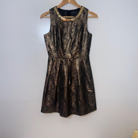Romeo + Juliet Embellished Gold Dress - Picture 2 of 7